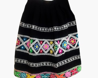 Peruvian Traditional Skirt | Handmade ethnic costume for kids & adults, perfect for festivals, dress-up and cultural events