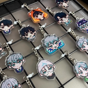 ALNST | Ivan, Till, Mizi, Sua, Luka, Hyuna | Acrylic Small Keychains | Chibi Character Heads | Alien Stage