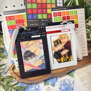 AO3 | Acrylic Toploader Keychain + Sticker Sheet | Deco | Archive of Our Own | For Fandom Fanfiction Writers & Readers | Yaoi Yuri BL GL