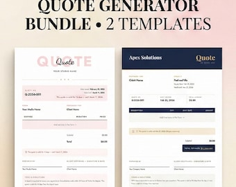 Generador de cotizaciones de servicio 2026 / Sin Excel / Sin aplicación / Descarga instantánea