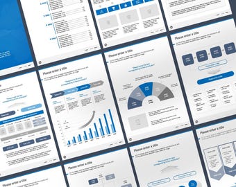 Vertical Business Proposal Template | Canva & PPT, Minimalist Design (Digital Download)
