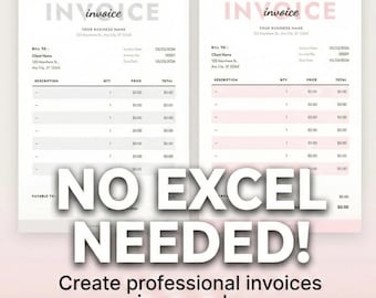 Generador de facturas simple 2026 (herramienta de navegador) / Listo para imprimir / Sin Excel / Sin necesidad de aplicaciones