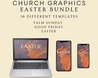 Easter Graphic Bundle, Easter Bundle, Church Graphics Easter, Easter Church Graphics, Easter Graphics Church, Easter Social Media