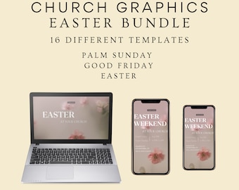 Easter Graphic Bundle, Easter Bundle, Church Graphics Easter, Easter Church Graphics, Easter Graphics Church, Easter Social Media