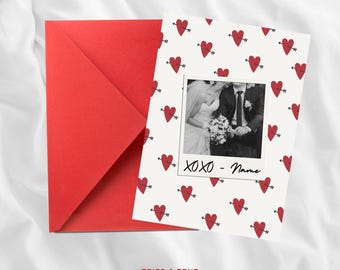 Custom Canva Valentine, Valentine Card Custom, Custom Photo Valentines Card, Custom Valentines Day Card, Digital Download Valentines Card