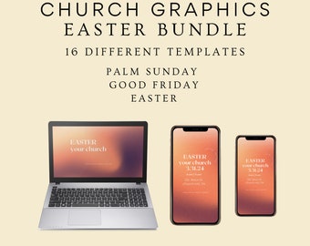 Easter Graphic Bundle, Easter Bundle, Church Graphics Easter, Easter Church Graphics, Easter Graphics Church, Easter Social Media