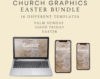 Easter Graphic Bundle, Easter Bundle, Church Graphics Easter, Easter Church Graphics, Easter Graphics Church, Easter Social Media