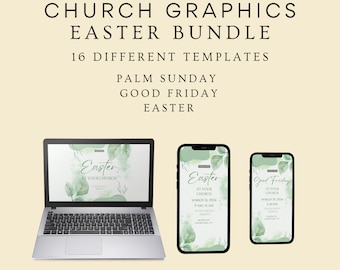 Easter Graphic Bundle, Easter Bundle, Church Graphics Easter, Easter Church Graphics, Easter Graphics Church, Easter Social Media