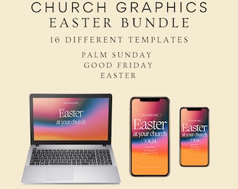 Easter Graphic Bundle, Easter Bundle, Church Graphics Easter, Easter Church Graphics, Easter Graphics Church, Easter Social Media