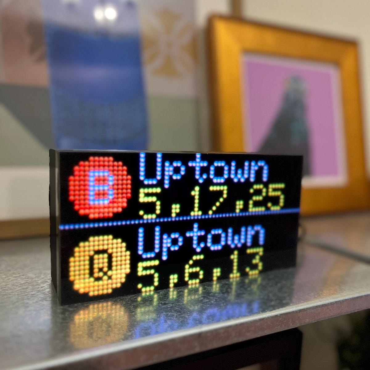 Rideontime NYC Realtime Subway Sign - Shows Subway Arrival Times for NYC Metro Area - Etsy