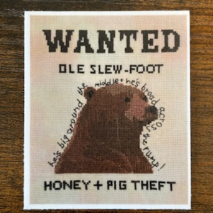 Adesivo per poster ricercato Ole Slewfoot Bear / Billy Strings