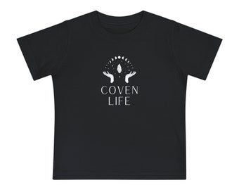 Baby Shirt, Crystal Shirt, Witch Baby Shirt, Witchy Shirt, Goth Baby Clothes, Baby Short Sleeve T-Shirt