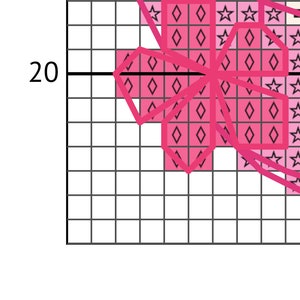 Yae Miko Genshin Impact PDF Pattern cross stitch DMC imagem 3