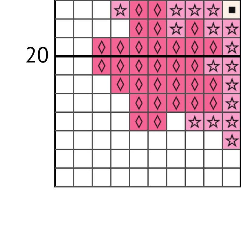 Yae Miko Genshin Impact PDF Pattern cross stitch DMC imagem 4