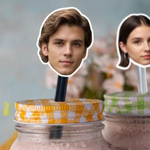 Custom Bachelorette Stir Sticks/Photo Drink Stirrer Party Favors/Acrylic Drink Sticks/Funny Face on a Stirrers/Personalized Cocktail Stirrer