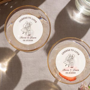 Custom Edible Wedding Cocktail Toppers / Save the Date  Drink Topper / Personalized Wedding Cupcake Topper / Funny Edible Cocktail Garnishes