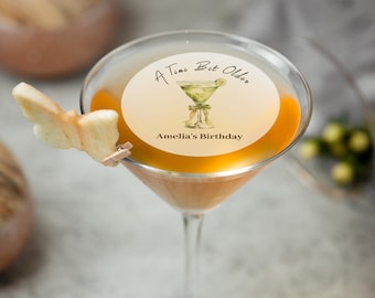 A Tini Bit Older Edible Birthday Drink Toppers Espresso Martini Birthday Toppers Drink Toppers Edible Cupcake Toppers Birthday Wedding Decor