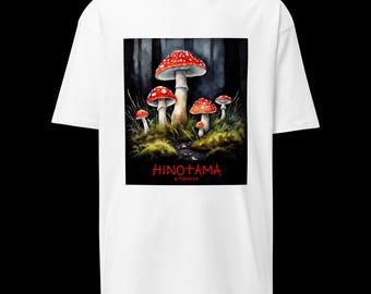 Mushrooms t-shirt, asian, dark art, Sun Warrior, Japanese, art, dark, asian, trendy, top, camiseta