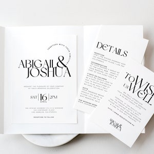 Tarjeta minimalista de pozo de los deseos, tarjeta moderna de pozo de los deseos para bodas, plantilla imprimible de pozo de los deseos, letreros de tarjetas y deseos, papelería para bodas