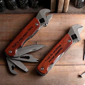Engraved Wrench Tool, Personalized Wrench Tool, Custom Logo Wrench Tool, Gift For Dad, Wrench Tool, Gift For Husband, Named Wrench Tool