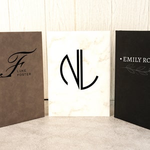 Personalized Engraved Sketchbook, Custom Leather Sketchbook, Unlined Blank Journal, Artist Gifts, Leather Journals, Custom Notebook Cover