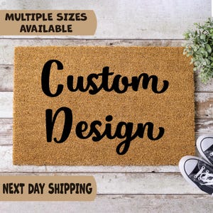 Personalized Doormat, Design Your Own Doormat, Entrance Mat, Welcome Mat, Outdoor Decor, Front Door Mat, Coir Doormat, Custom Doormat