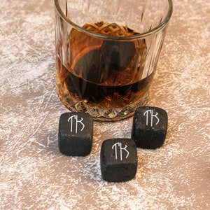 Personalized Company Logo Engraved Whiskey Stones, Custom Whiskey Stones, Whiskey Cooling Stones, Corporate Gift, Business Gift, Office Gift