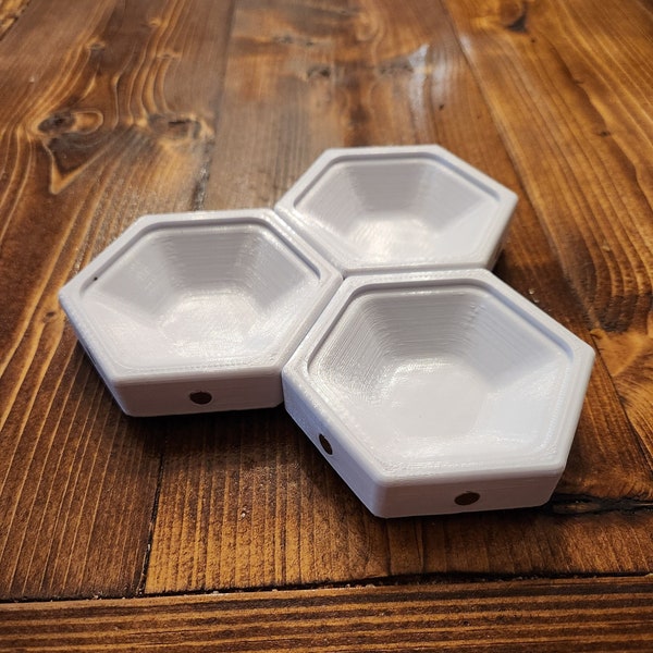 Magnetic Hexagonal Game Component Organizer Trays