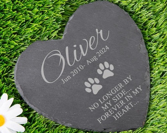 Custom Pet Garden Stone,Engraved Loss of Dog Cat Memorial Stone,Personalized Pet Grave Marker,Animal Outdoor Plaque,In Loving Memorial Gifts