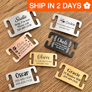 Personalized Slide-On Dog Tag: Silent Stainless Steel Pet ID