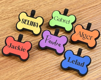 Silent Dog Tag, Silicone Dog Tag, Pet ID Tag, Dog Tags Pet Tag, Dog ID Tag, Custom Dog Tags,Personalized Pet Tags,Collar Tags