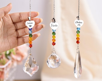 Personalized Pet Memorial Suncatcher, Rainbow Bridge Gift