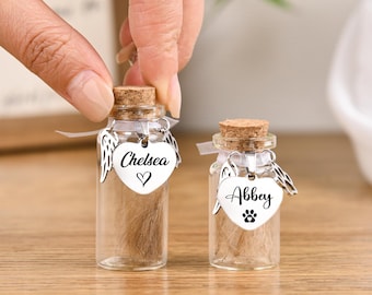 Pot commémoratif personnalisé pour animal de compagnie, souvenir en fourrure, souvenir pour chien et chat