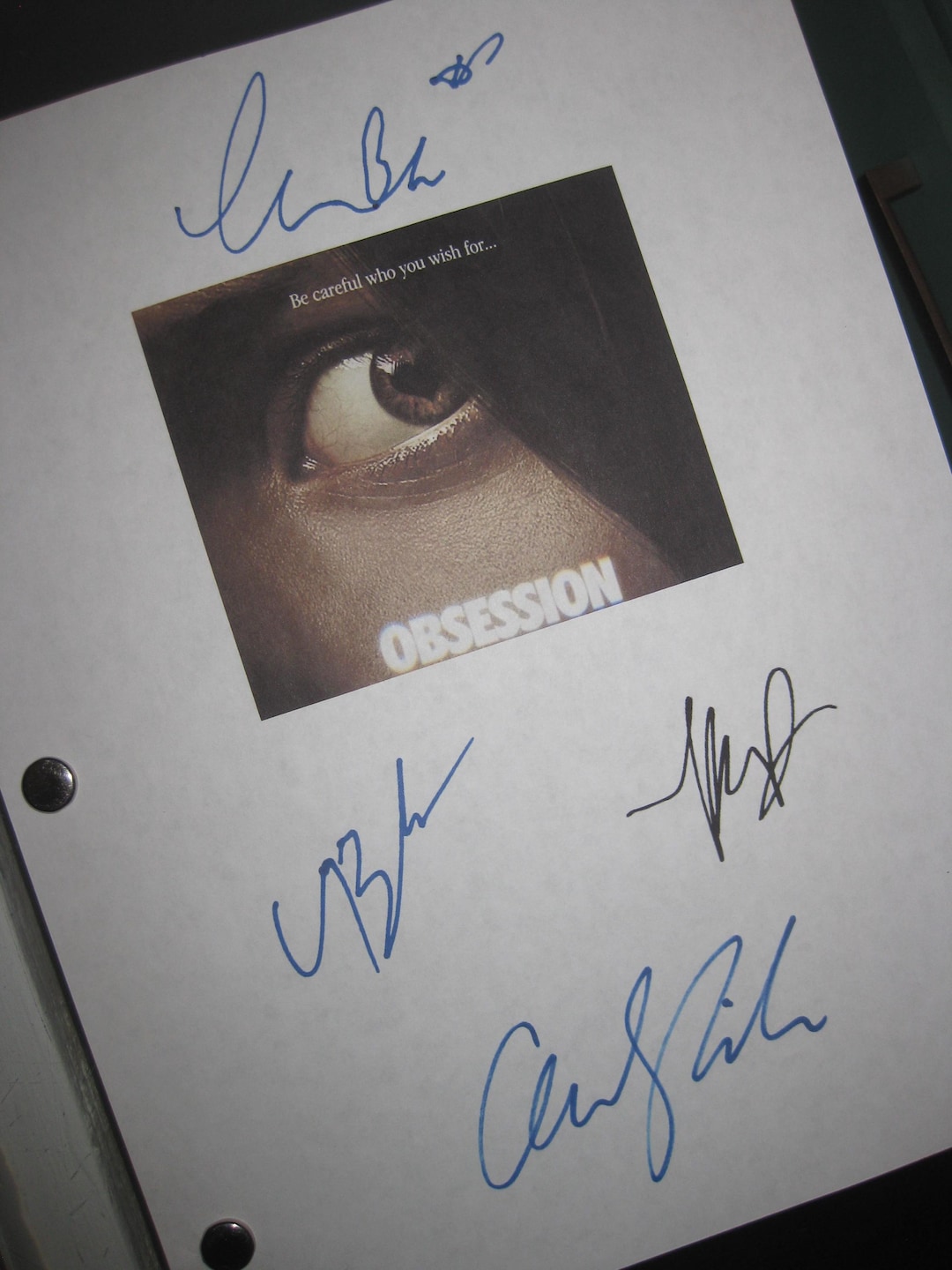 Obsession Signed 2025 Movie Film Script X4 Autographs Curry Barker ...