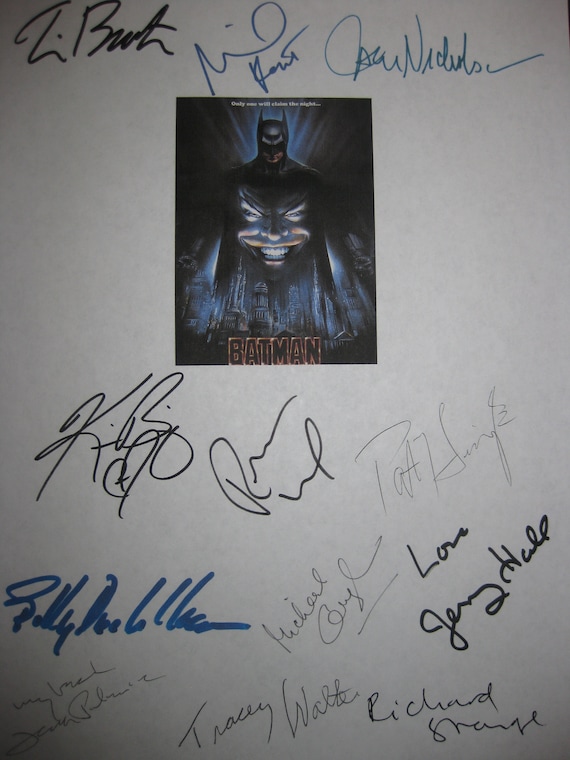 Batman Cursive Writing
