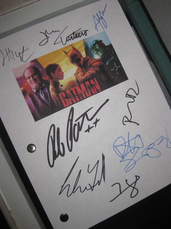 Stampa Con Firma Autografa A4 – Robert Pattinson The Batman, Poster Da Collezione, Regalo Per Fan, Senza Cornice
