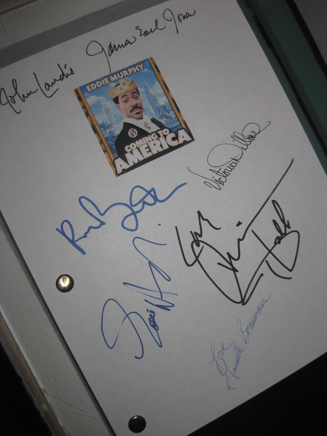 Coming to America Signed Movie Film Script Screenplay X7 Autographs ...