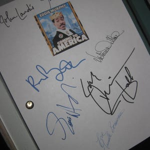 Coming to America Signed Movie Film Script Screenplay X7 Autographs Eddie Murphy Arsenio Hall James Earl Jones Paul Bates Garcelle Beauvais