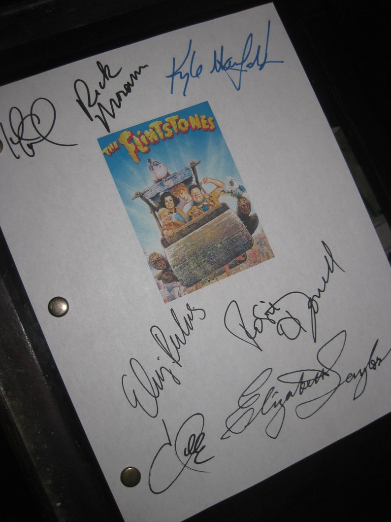 The Flintstones Signed Movie Film 1994 Script X7 John Goodman Rick ...