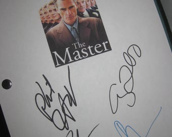 The Master Signed film movie Screenplay Script X5 Autographs Philip Seymour Hoffman Joaquin Phoenix Amy Adams Paul Thomas Anderson reprint