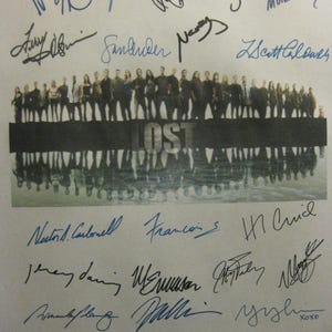 Lost Finale The End Signed TV Script Screenplay X24 Autographs Josh Halloway Matthew Fox Evangeline Lilly Dominic Monaghan Ian Somerhalden