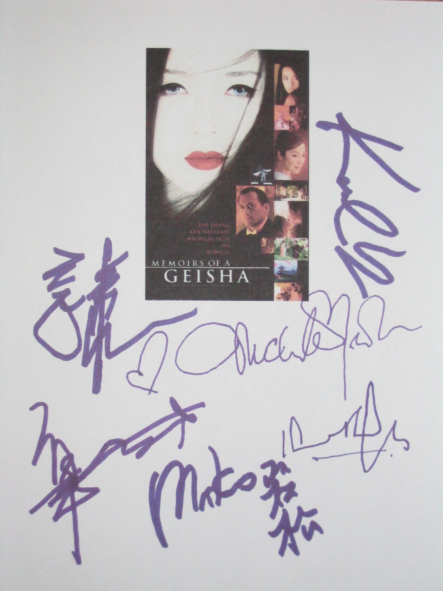 ミシェル・ヨー直筆サイン入り写真… 【公式通販】