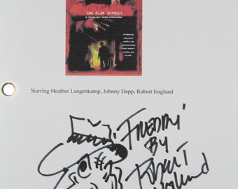 Nightmare On Elm Street Signed Movie Film Script Screenplay Robert Englund Artwork signature one of the best horror films ever classic