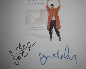 Say Anything Signed Film Moive Script Screenplay X6 Autograph John Cusack Ione Skye Jeremy Piven Cameron Crowe Lili Taylor John Mahoney