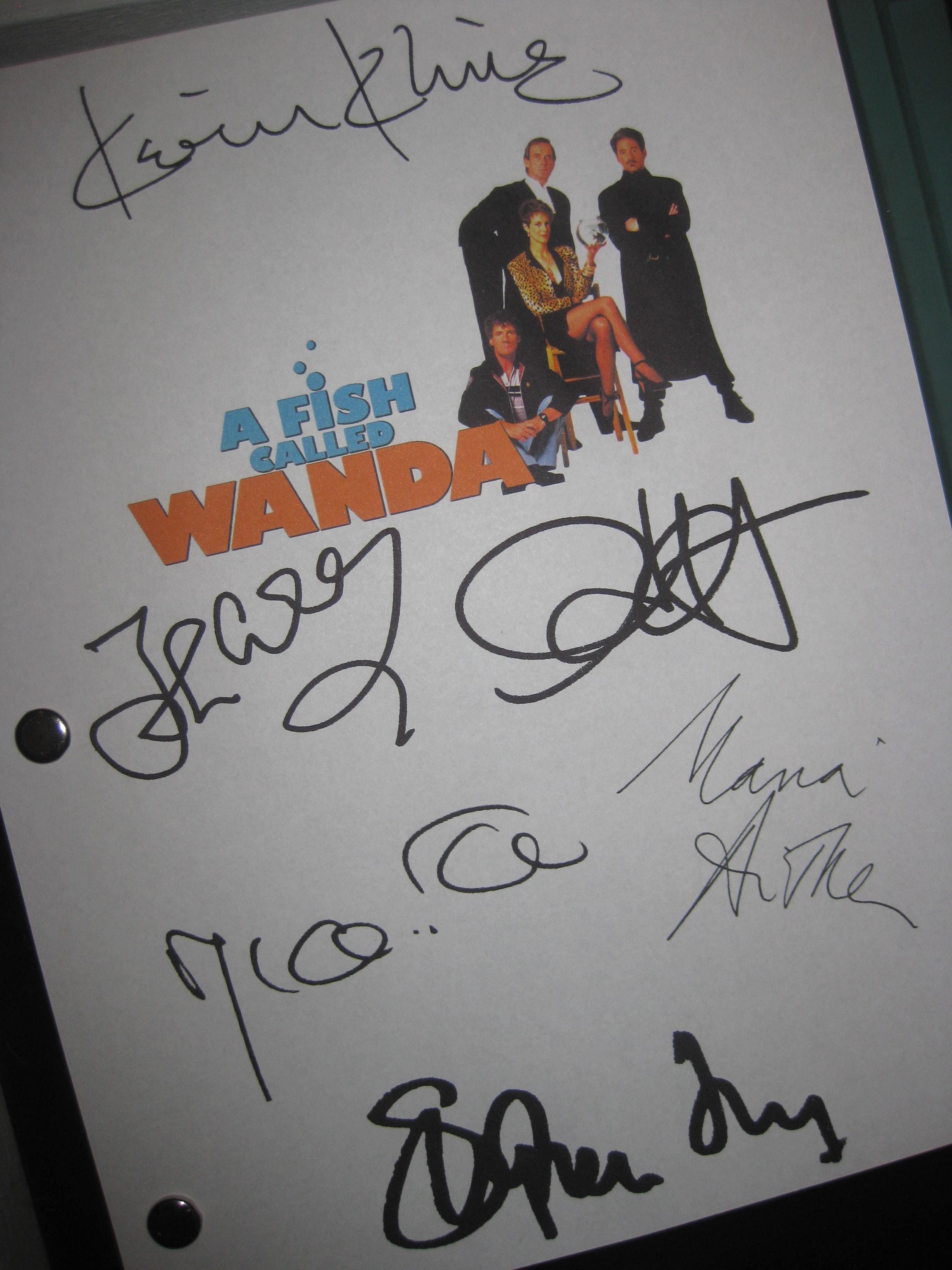 Wanda Script A Fish Called Wanda Signed Movie Film Script Screenplay X6 Autograph ...