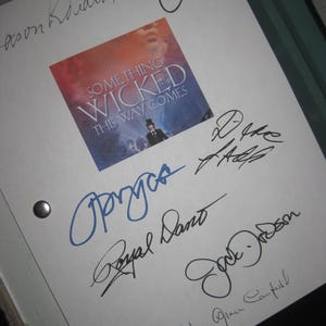 Something Wicked This Way Comes Signed Movie Film Script X7 Jason Robards Jonathan Pryce Diane Ladd Pam Grier Royal Dano Mary Grace Canfield
