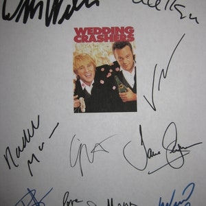 Wedding Crashers Signed Script Film Movie Screenplay X9 Autographs Owen Wilson Vince Vaughn Christopher Walken Rachel McAdams Brad Cooper