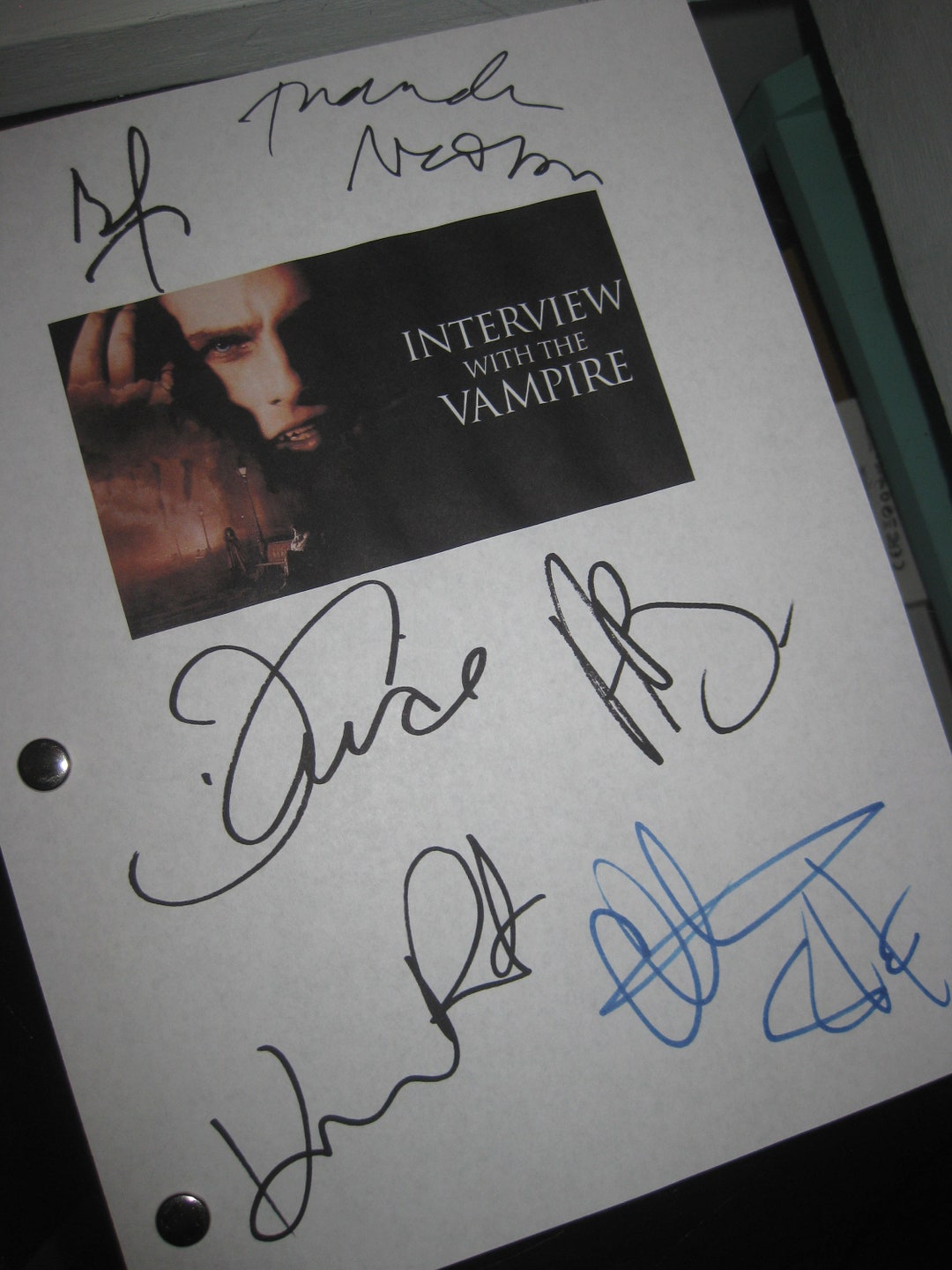Interview With the Vampire the Vampire Chronicles Signed Film Movie ...