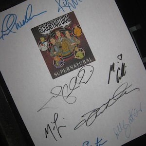 Supernatural ScoobyNatural Signed TV Script X8 Autogramm Jared Padalecki Jensen Ackles Misha Collin Matthaeus Lillard Frank Welker Unterschrift