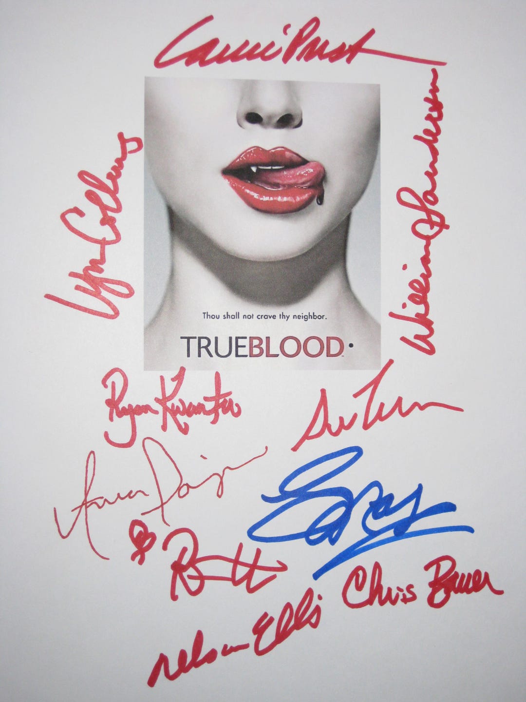 Blood Script True Blood Signed TV Script Screenplay X10 Autographs Anna Paquin ...